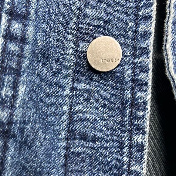 Tractr Girl Basic Denim Jacket in Indigo Sz Small - Picture 4 of 9